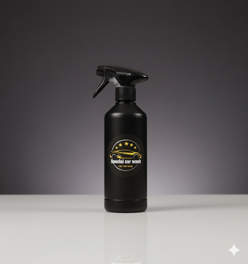 Spray Clear Glass utilis&eacute; comme dressing pneus satin&eacute;